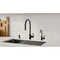 Franke 8.75-In Single Handle Cold Water Filtration Faucet In Industrial Black,  UNJ-FW-IBK - alternate 3
